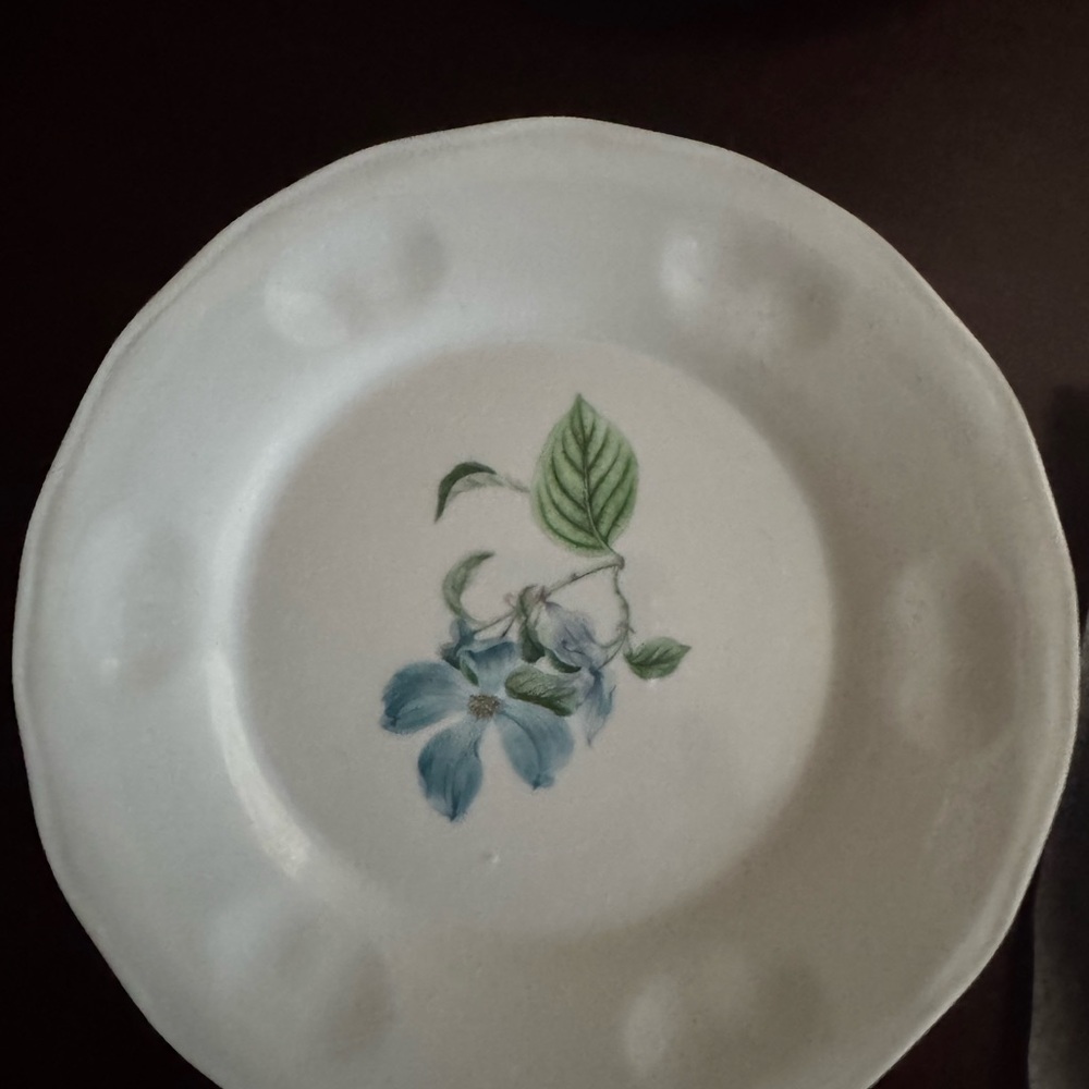 Pottery Barn & Monique Lhuillier Summer Blossom appetizer plate NWT - Picture 4 of 7